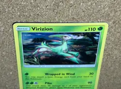 2017 Pokemon Virizion 8/73 Sun & Moon Shining Legends #8/73 Rare Holo TCG. - Image 4