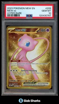 2023 POKEMON SV 151 - MEW EN #205/165 MEW EX HYPER RARE PSA 10 - Image 1