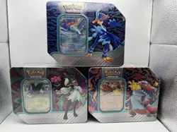 Pokemon TCG 2023 Paldea Partners Tins Set of 3 FACTORY SEALED! - Image 1