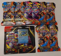 Pokemon Mega Evolutions 8 Sleeves Booster Packs + 1 Blister 3 Pack - Image 1