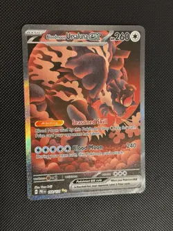 Bloodmoon Ursaluna EX Prismatic Evolutions SIR 168/131 Pokemon Rare Fresh Pull - Image 1