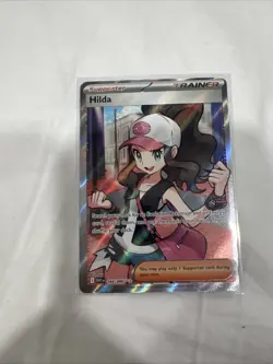 Hilda 164/086 Full Art Ultra Rare White Flare Holo Pokemon TCG Card NM Condition - Image 1