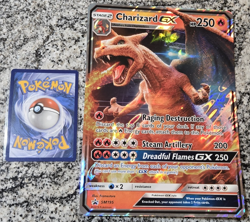 !JUMBO! Charizard GX SM195 Promo Detective Pikachu Oversized Pokemon Card (LP) - Image 1