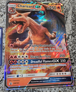 !JUMBO! Charizard GX SM195 Promo Detective Pikachu Oversized Pokemon Card (LP) - Image 2
