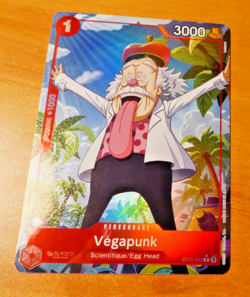 ONE PIECE FRANCAISE CARD HOLO GAME CARTE VEGAPUNK ST21-013 Alt FR MINT - Image 1