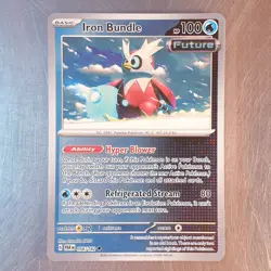 2023 Pokemon Scarlet Violet Paradox Rift Reverse HOLO Iron Bundle Card 056/182 - Image 1
