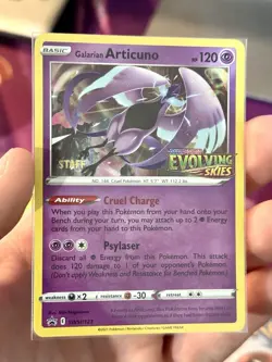 Evolving Skies STAFF Prerelease Promos - Pokemon x4 Card Set 2021 RARE NM - Image 4