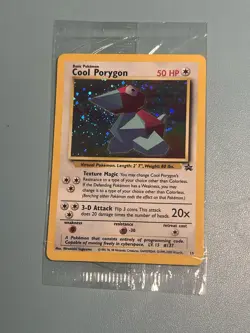 🌟 COOL PORYGON Pokemon Card - SEALED - WOTC Black Star Promo #15 - HOLO NM 🌟 - Image 1