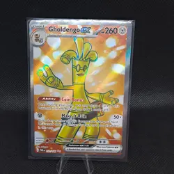Pokemon TCG Gholdengo EX 231/182SV04 Paradox Rift Full Art Ultra Rare Holo Card - Image 1