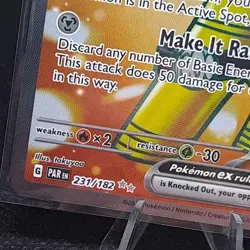 Pokemon TCG Gholdengo EX 231/182SV04 Paradox Rift Full Art Ultra Rare Holo Card - Image 3