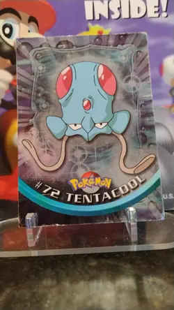 TENTACOOL TV Animation Edition POKEMON Holo Foil 1999 TOPPS Trading Card #72 - Image 1