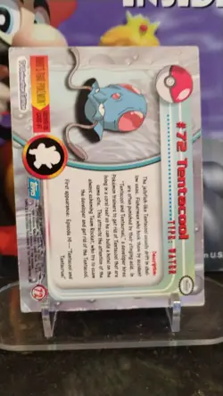 TENTACOOL TV Animation Edition POKEMON Holo Foil 1999 TOPPS Trading Card #72 - Image 2