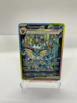 Vaporeon EX Gold Metal Pokemon Card-Collectible Gift Display！Christmas COOL - Image 5