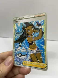 Nessa Gold Metal Pokemon Card-Collectible Gift Display！Christmas COOL - Image 1