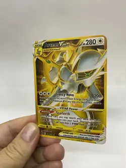 Arceus V Gold Metal Pokemon Card-Collectible Gift Display！Christmas COOL - Image 3