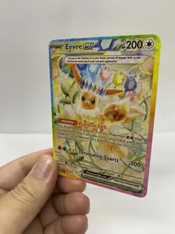 Eevee EX Gold Metal Pokemon Card-Collectible Gift Display！Christmas COOL - Image 1