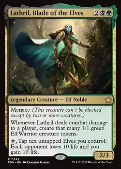 Lathril, Blade of the Elves Commander Deck - Elf Tribal, Tokens & Card Draw - Image 1