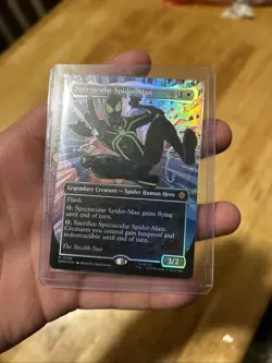 MTG Spectacular Spider-Man (0238) (Borderless) (Textured Foil) STEAL SUIT - Image 1