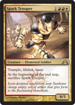 Spark Trooper -Foil Light Play MTG Gatecrash - Image 1