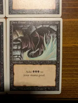MTG Vintage Revised Edition Dark Ritual Card 4X Set - Image 5