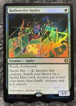 RADIOACTIVE SPIDER Marvel's Spider-man SPM Magic MTG CARD FOIL 0285 - Image 1