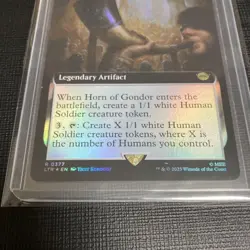 Magic: The Gathering MTG Gondor'S Horn English Surge Foil Extended Art - Image 4