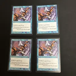 Magic: The Gathering MTG 0462 Tmp Winged Sliver Common 4 Pieces - Image 1