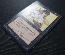 Magic: The Gathering MTG Black Frame First Edition Symbol Fallen Angel Leg - Image 3