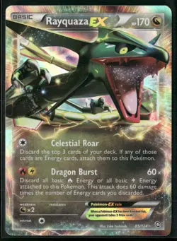 Rayquaza EX 85/124 - Pokemon TCG Dragon Exalted 2012 - Image 1