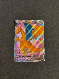 2020 POKEMON SWORD & SHIELD BLACK STAR PROMO #SWSH050 CHARIZARD V - Image 1