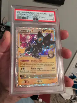 PSA 9 2021 Pokemon Celebrations Luxray GL LV X-Holo Classic Coll Rising Rivals - Image 1