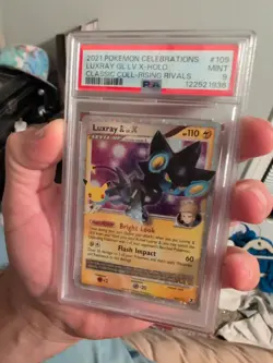 PSA 9 2021 Pokemon Celebrations Luxray GL LV X-Holo Classic Coll Rising Rivals - Image 4