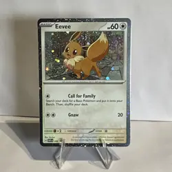 Pokemon TCG Destined Rivals Eevee SVP 200 Checklane Blister Promo Cosmo Holo NM - Image 1