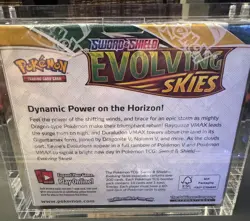 Pokemon TCG SWSH Evolving Skies Booster Box SEALED w/Acrylic Case - Image 2