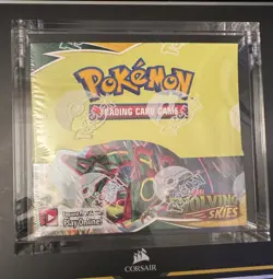 Pokemon TCG SWSH Evolving Skies Booster Box SEALED w/Acrylic Case - Image 3