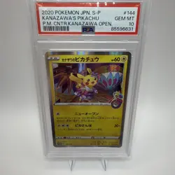 Pokemon Kanazawa's Pikachu PM Center Opening Japanese Holo Promo 144/S-P PSA 10 - Image 1