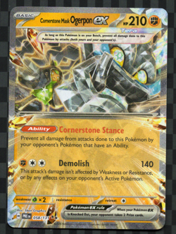 Cornerstone Mask Ogerpon ex #58/131 Pokemon TCG English NM Prismatic Evolutions - Image 1
