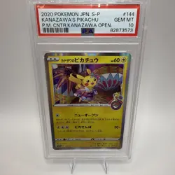 Pokemon Kanazawa's Pikachu PM Center Opening Japanese Holo Promo 144/S-P PSA 10 - Image 1