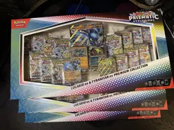 3x Pokemon Prismatic Evolutions Lucario/ Tyranitar Premium Collection SAM'S CLUB - Image 1