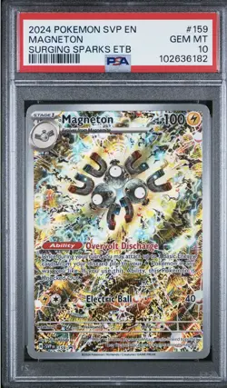 2023-25 Pokemon SV Black Star Promos SVP EN Magneton #159 PSA 10 - Image 1