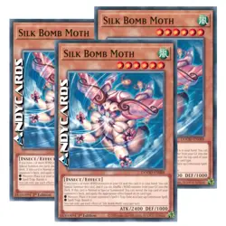 SILK BOMB MOTH 3x • (Falena Bomba Seta) • Comune • DOOD EN088 • 1Ed • Yugioh! - Image 1