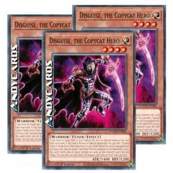 DISGUISE, THE COPYCAT HERO 3x • Comune • DOOD EN081 • 1Ed • Yugioh! • ANDYCARDS - Image 1