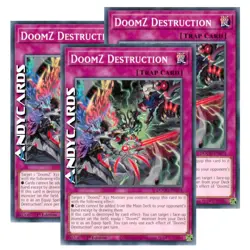 DOOMZ DESTRUCTION 3x • (Distruzione Doomz) • Comune • DOOD EN074 • 1Ed • Yugioh! - Image 1