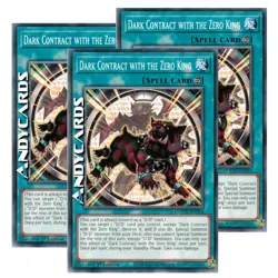 DARK CONTRACT WITH THE ZERO KING 3x • Comune • DOOD EN054 • 1Ed • Yugioh! - Image 1