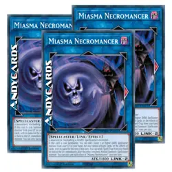 MIASMA NECROMANCER 3x • (Necromante Miasma) • Comune • DOOD EN052 • 1Ed • Yugioh - Image 1