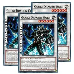 GOUKI DRAGON OGRE 3x • (Gouki Drago Orco) • Comune • DOOD EN041 • 1Ed • Yugioh! - Image 1