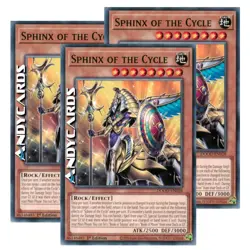 SPHINX OF THE CYCLE 3x • (Sfinge Del Ciclo) • Comune • DOOD EN028 • 1Ed • Yugioh - Image 1