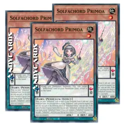 SOLFACHORD PRIMOA 3x • (Solfaccordo Primoa) • Comune • DOOD EN021 • 1Ed • Yugioh - Image 1