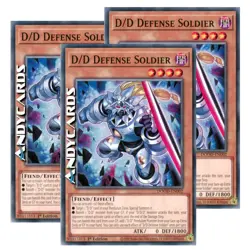 D/D DEFENSE SOLDIER 3x (D/D Soldato Difesa) • Comune • DOOD EN002 • 1Ed • Yugioh - Image 1