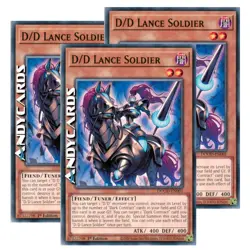 D/D LANCE SOLDIER 3x • (D/D Soldato Lancia) • Comune • DOOD EN001 • 1Ed • Yugioh - Image 1
